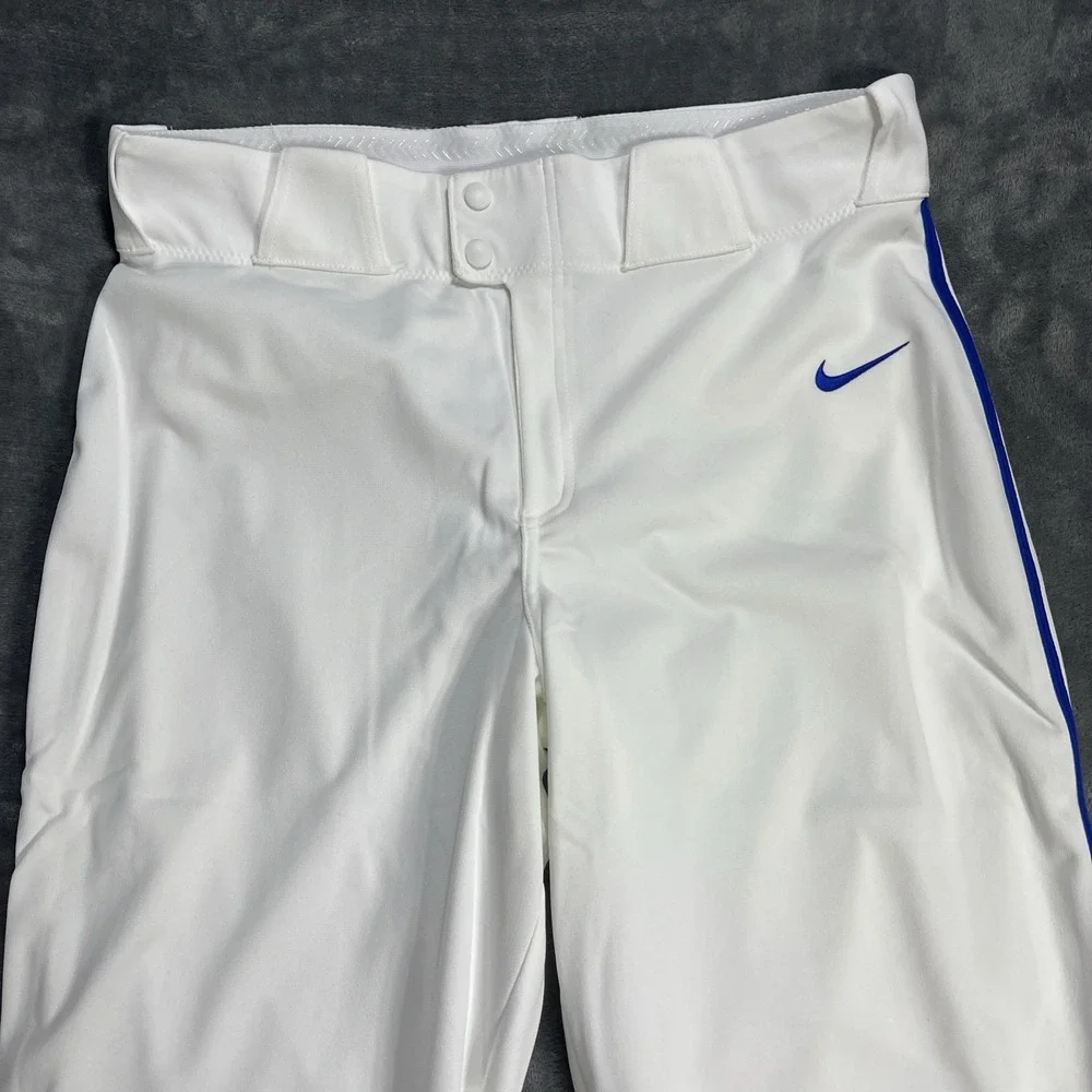 Nike Pants Mens Large White Blue Team Baseball‎ Piped Performance BQ5489-108
